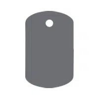 Rectangle shaped pet tag