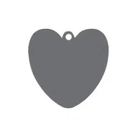 heart shaped pet tag