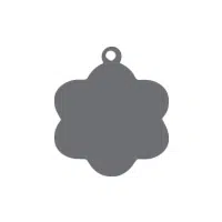 Pet tags - flower design