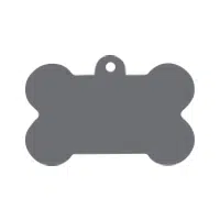 pet tag bone shape