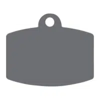 pet tag rectangle shape