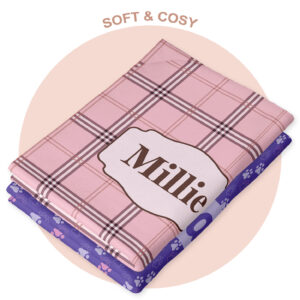 Personalised pet name blanket