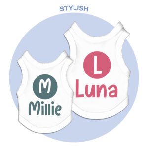 personalised dog singlets
