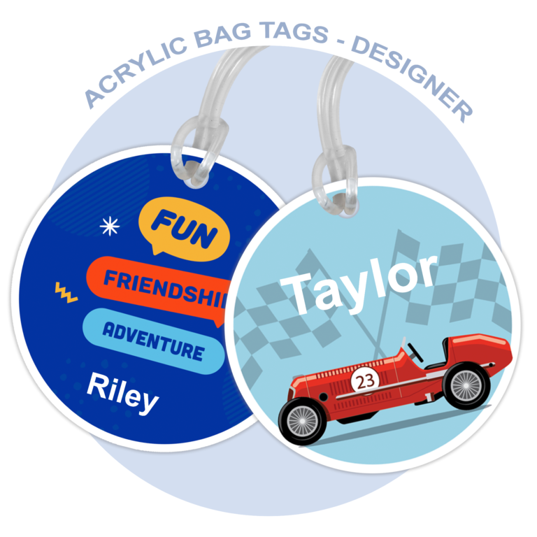 Elevate Your Luggage with Stylish Acrylic Bag Tags