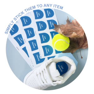 shoe name labels