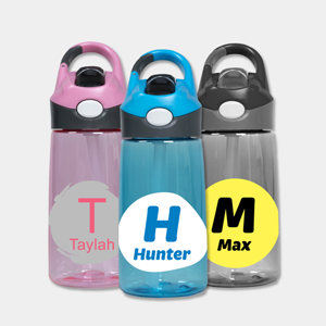 water bottle plastic initial