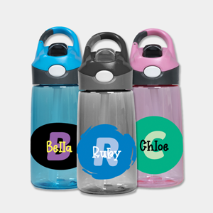 water bottle plastic monogram