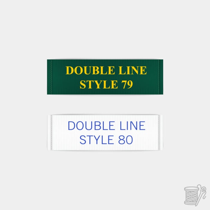 Clothing Labels – Double Line Sew In