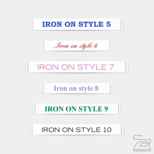 Clothing Labels – Standard Iron On