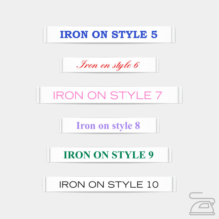 Clothing Labels – Standard Iron On